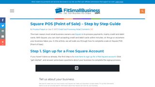 Square POS (Point of Sale) - Step by Step Guide - Fit Small Business