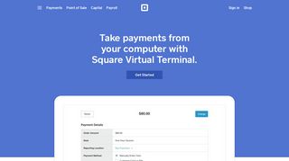 Virtual Terminal for Credit Card Processing - No Monthly Fee | Square