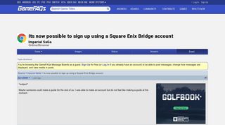 Its now possible to sign up using a Square Enix Bridge account ...