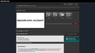 How to reactivate a Service Account - SQUARE ENIX Support Centre