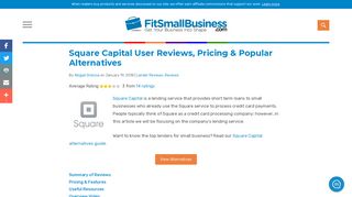 Square Capital User Reviews, Pricing & Popular Alternatives