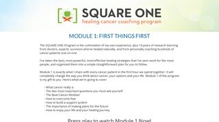 SQUARE ONE - Chris Beat Cancer