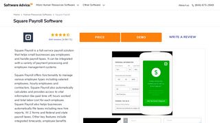 Square Payroll Software - 2019 Reviews, Pricing & Demo