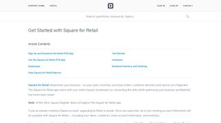 Get Started with Square for Retail | Square Support Center - US