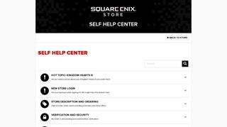 square enix us store support - Zendesk