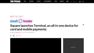 Square launches Terminal, an all-in-one device for card and mobile ...