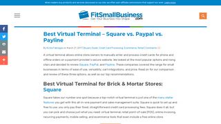 Best Virtual Terminal – Square vs. Paypal vs. Payline