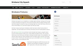 Brisbane Fixtures – Brisbane City Squash