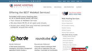 Roundcube WebMail, Horde WebMail, SquirrelMail WebMail, Your ...