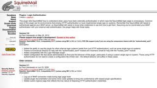 Login Authentication Plugin - SquirrelMail - Webmail for Nuts