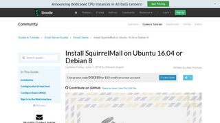 Install SquirrelMail on Ubuntu 16.04 or Debian 8 - Linode
