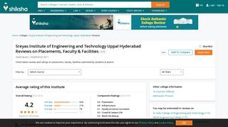 Sreyas Institute of Engineering and Technology Uppal Hyderabad ...