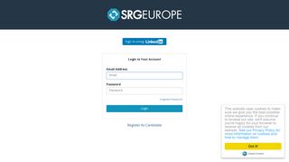 Login to your Account - SRGEurope