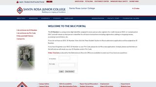 SRJC Portal Login - Santa Rosa Junior College