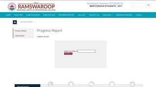 Progress Report - Shri Ramswaroop Memorial Group of Professional ...