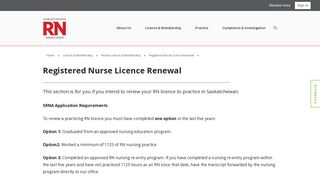 Registered Nurse Licence Renewal – Saskatchewan Registered ...
