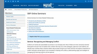 SRP Online Seminars - NYSUT