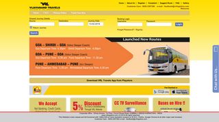 VRL TRAVELS - MOBILE BOOKING SITE