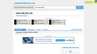 srs.cmi.edu.jm at WI. Homepage | Caribbean ... - Website Informer