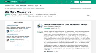 Mantralayam-Brindavana of Sri Raghavendra Swamy - Review of SRS ...