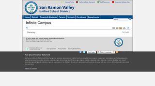 San Ramon Valley Unified School District: Infinite Campus