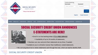 Social Security Credit Union: Home