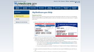 Registering Online - MyMedicare.gov