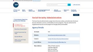 Social Security Administration | USAGov