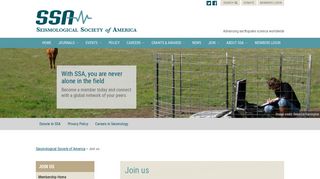 Join us | Seismological Society of America