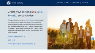 my Social Security | Social Security Administration