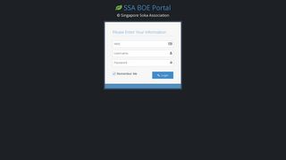 Login - SSA BOE Portal