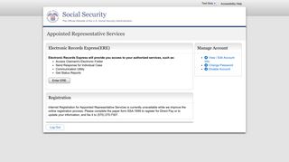 Appointed Representative Services - Social Security