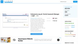 Visit Cobseocms.org.uk - FormA Casework Manager - Login.