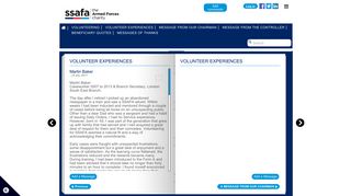 VOLUNTEER EXPERIENCES | Page 35 | SSAFA Volunteers Online ...