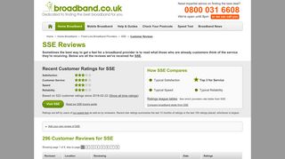 SSE Reviews - Broadband.co.uk