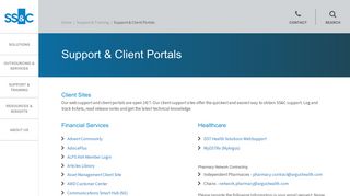 Support & Client Portals - SS&C Technologies