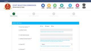 SSC Registration | Staff Selection Commission | GoI