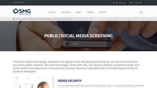 Employee Social Media Screening | SSC Security Services