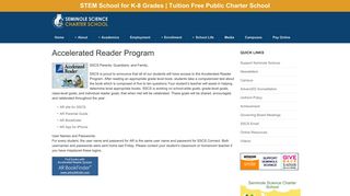 Seminole Science Charter School - Accelerated Reader Program