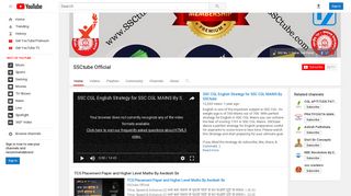 SSCtube Official - YouTube