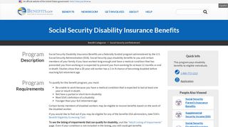 Social Security Disability Insurance Benefits | Benefits.gov