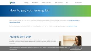 How to pay your energy bill - SSE