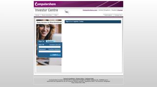 Computershare - Shareholder Services - Login Holder