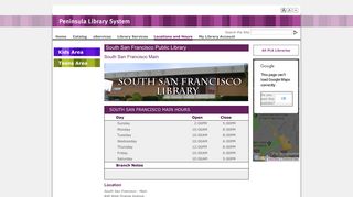 Peninsula Library System : South San Francisco Public Library