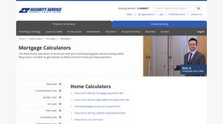 Mortgage Calculators | Security Service