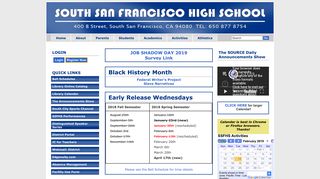 South San Francisco High School: Home Page - School Loop