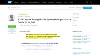 SSFS (Secure Storage in File System) configuration in Oracle db for ...