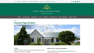 Parents - Sandy Spring Friends School