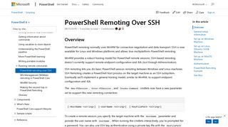 PowerShell Remoting Over SSH | Microsoft Docs