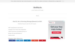HowTo: Set a Warning Message (Banner) in SSH - ShellHacks